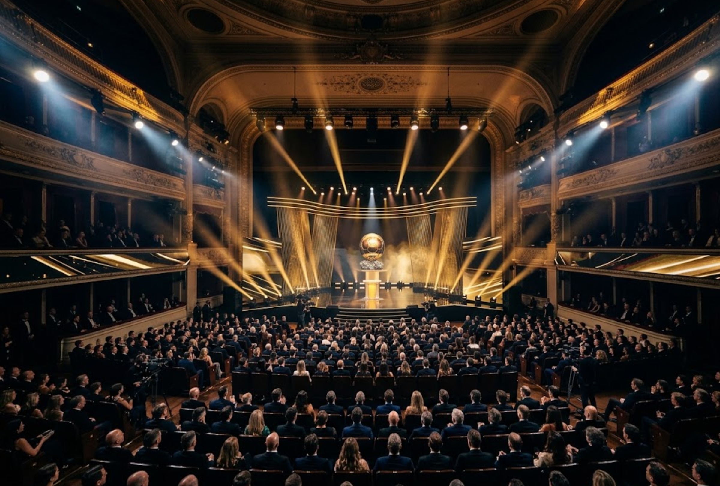 CITY OF WESTMINSTER, LONDON (ENGLAND), 26/10/2026. Complete list of the 2026 Ballon d'Or winners, from the event held today, Monday, in London. PHOTO: Image created by Gemini AI.