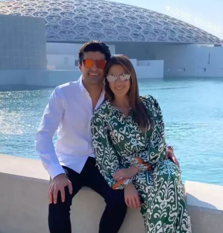 La parejita de visita no descarta una familia más numerosa (Foto: Anuar Zidan / Instagram)