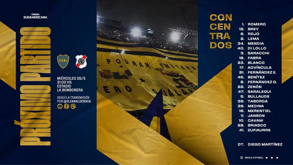 Luis Advíncula fue convocado para el partido entre Boca vs Nacional Potosí por la Copa Sudamericana.
