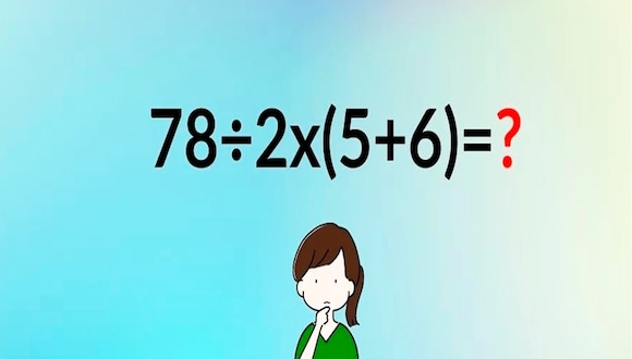 Mira la imagen del reto matemático y trata de conseguir la solución rápidamente. | Foto: fresherslive