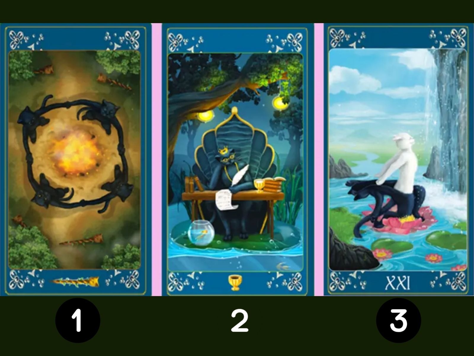 TEST VISUAL | Son tres cartas que tendrás a disposición para escoger. (Foto: Namastest)