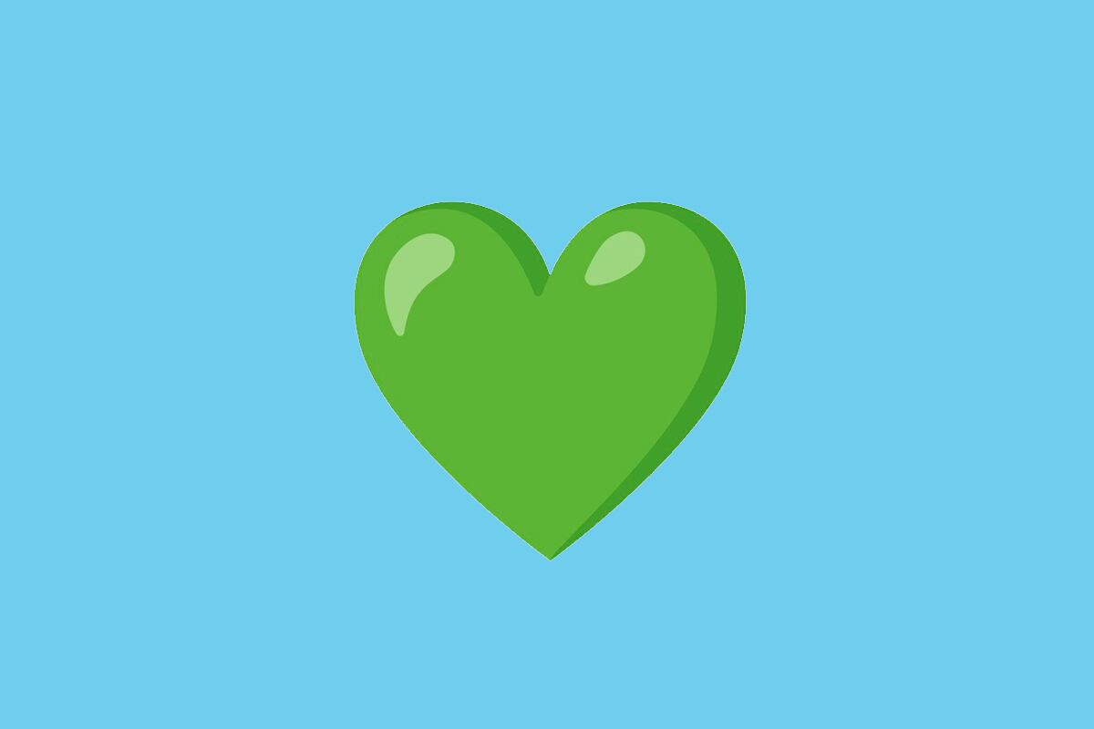 Conoce el verdadero significado del corazón verde en WhatsApp y por qué es tan popular. (Foto: Emojipedia)