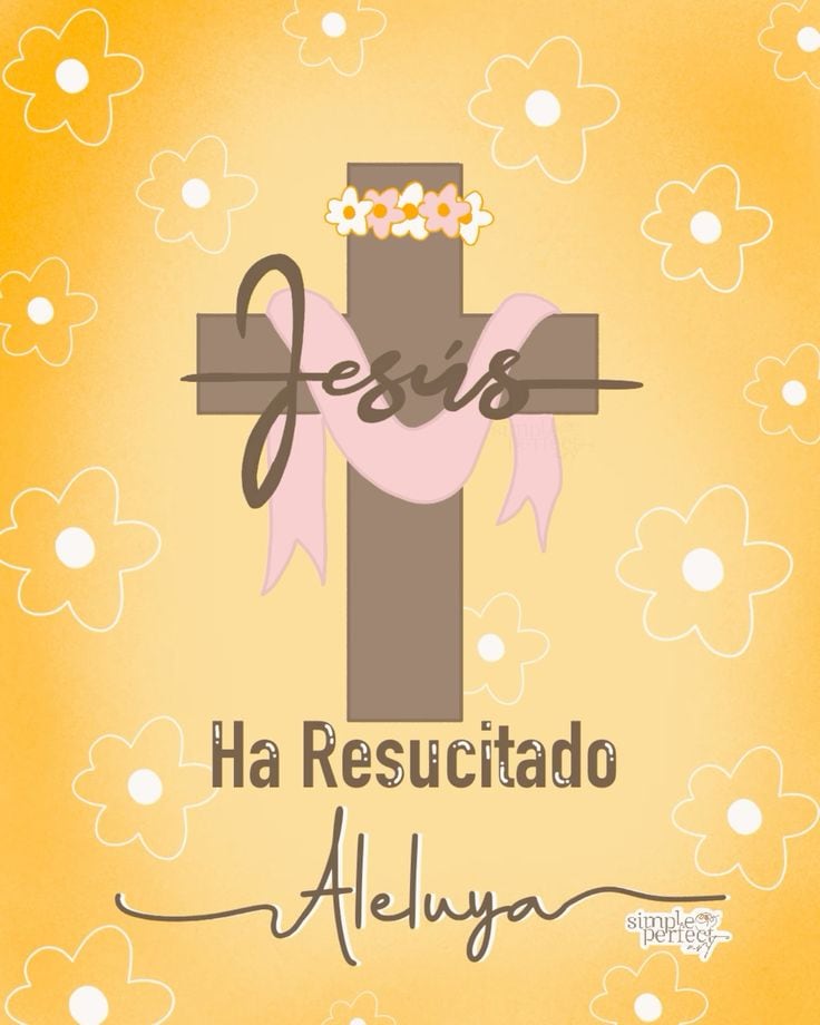 Imágenes por Domingo de Pasua para compartir en redes sociales (Foto: Pinterest).