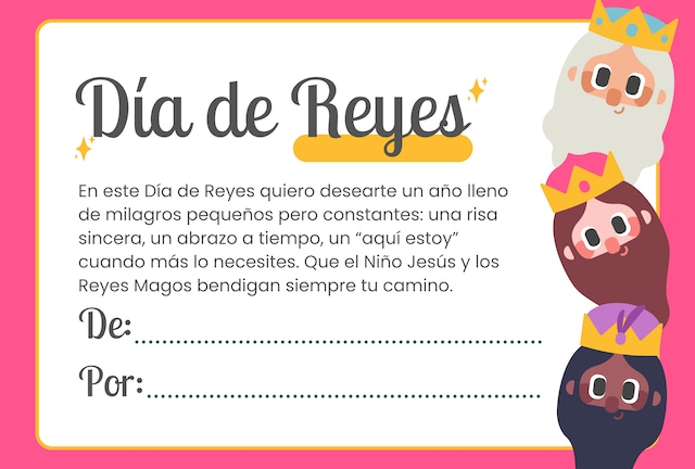 En este Día de Reyes quiero desearte un año lleno de milagros pequeños pero constantes: una risa sincera, un abrazo a tiempo, un “aquí estoy” cuando más lo necesites. Que el Niño Jesús y los Reyes Magos bendigan siempre tu camino. | Crédito: canva.com / Composición Depor