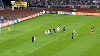 Al ángulo: Di María marcó golazo de tiro libre en el PSG vs. Rennes por Supercopa de Francia [VIDEO]