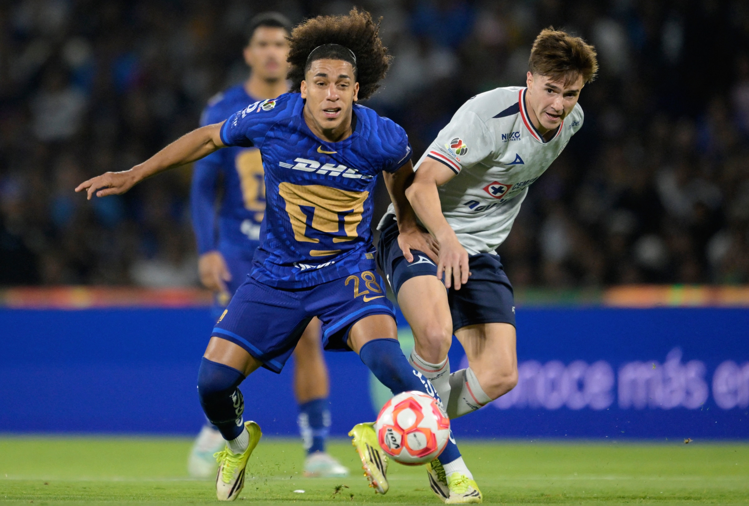 CIUDAD DE MÉXICO (MÉXICO), 21/05/2026.- Cobertura oficial de Telemundo Deportes EN VIVO GRATIS para ver el partido entre Cruz Azul y Pumas UNAM este jueves 21 de mayo por la ida de la gran final del Torneo Clausura 2026 de la Liga MX desde el Estadio Azteca de la CDMX. FOTO DE ALFREDO ESTRELLA PARA AFP