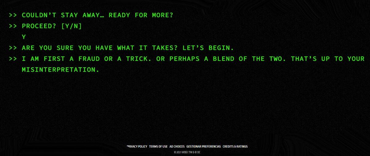 Enigma de The Batman. (Foto: Warner Bros.)