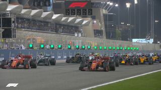 ¡A toda velocidad! Así salieron Lewis Hamilton y Sebastian Vettel en el Gran Premio de Bahréin de F1 [VIDEO]