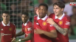 Le dieron vuelta: goles de Rashford y Martial para el 2-1 del Manchester United ante Omonia  [VIDEO]