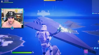 Fortnite: jugador alcanza la enorme nave de Star Wars para descubrir lo que pasa