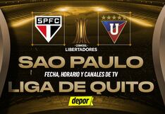 Horarios confirmados LDU de Quito vs. Sao Paulo: canal de TV por la Copa Libertadores