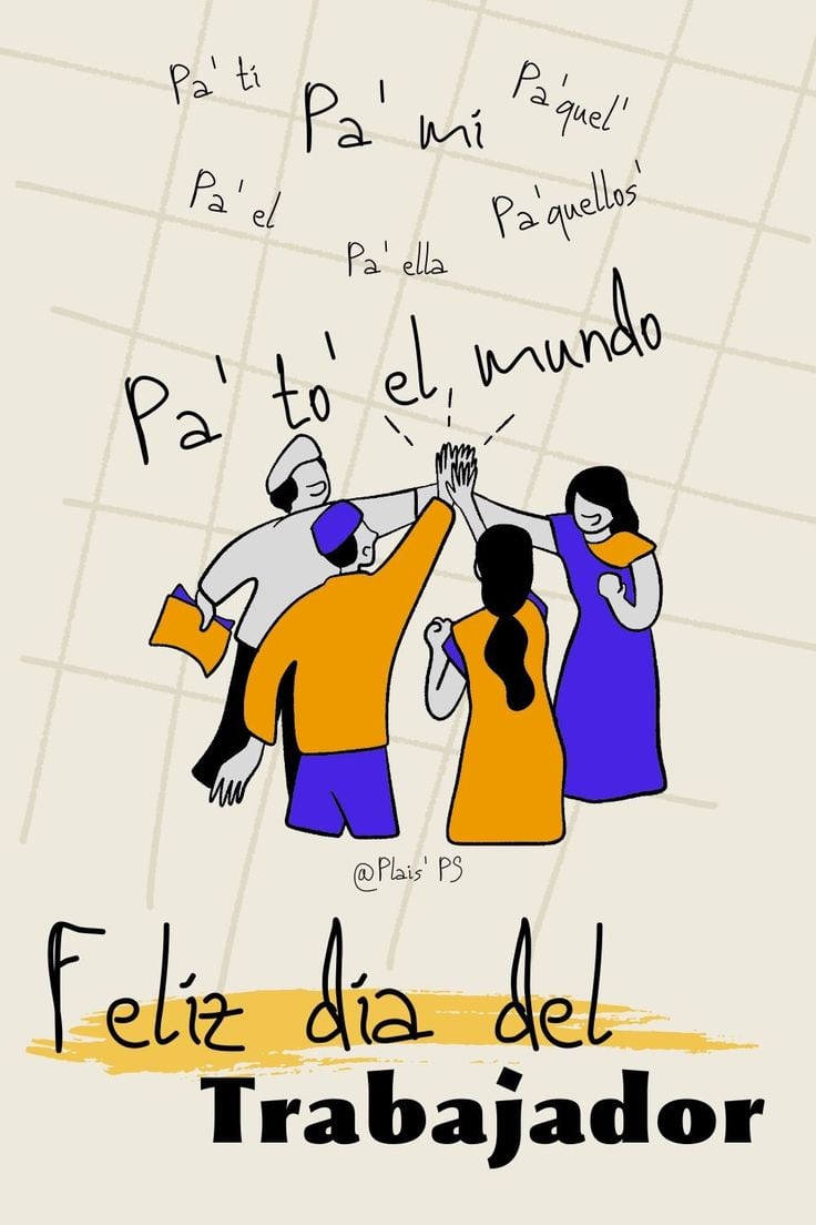 Imágenes Día del Trabajador 2024: postales con mensajes para dedicar (Foto: Internet)