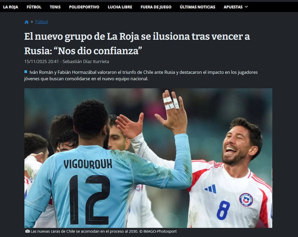 Prensa chilena reaccionó al triunfo de Chile y ahora apunta con todo a Perú. (Foto: Captura web)