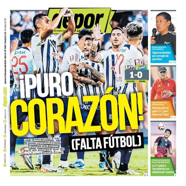 La portada impresa de hoy