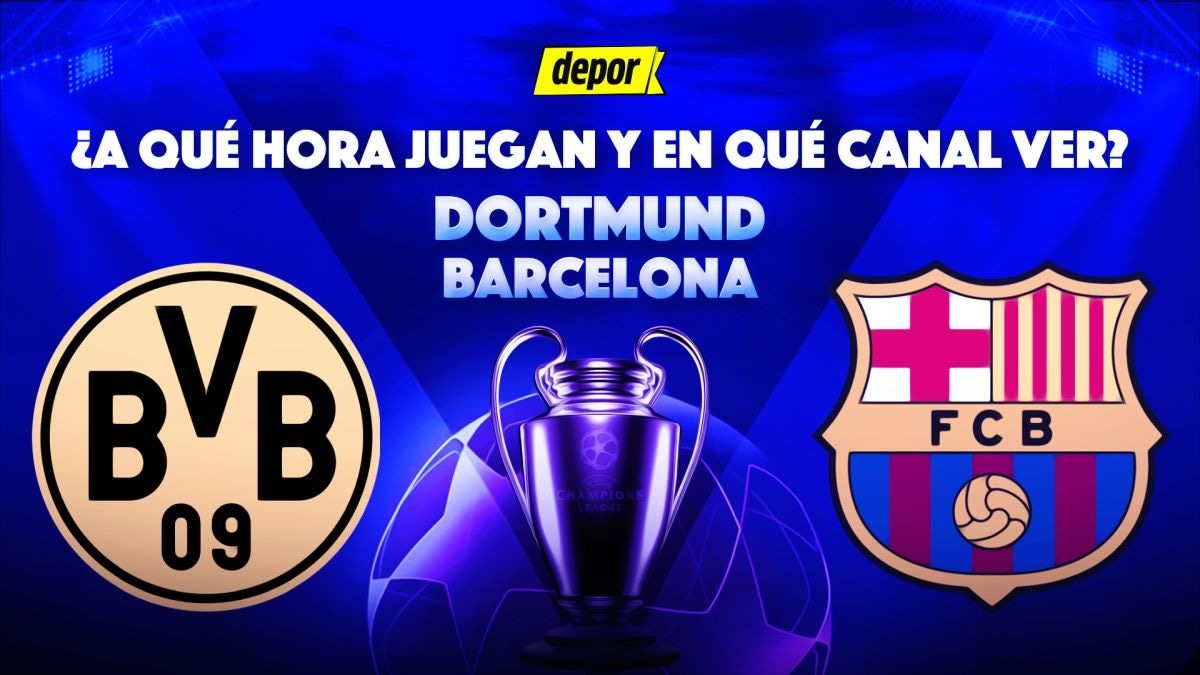 Dortmund vs Barcelona por la fecha 6 de la Champions League 2024. (Diseño: Depor).
