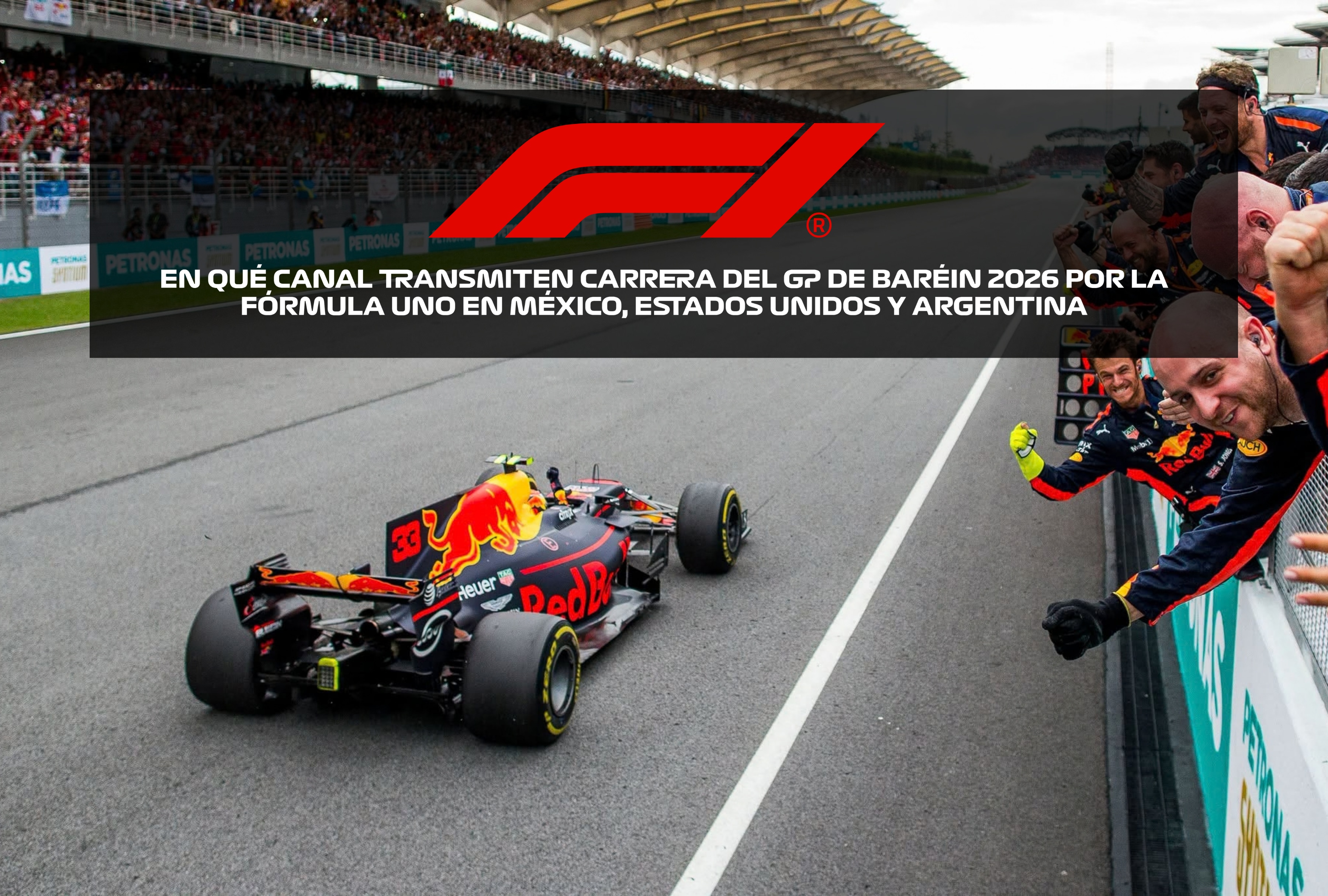 Sigue la acción de los monoplazas de la máxima categoría del automovilismo en el GP de Baréin 2026 de la Fórmula 1 con esta guía de canales y opciones online para ver la carrera desde México, EE.UU. y Argentina. | Crédito: F1 / Facebook / Composición Depor