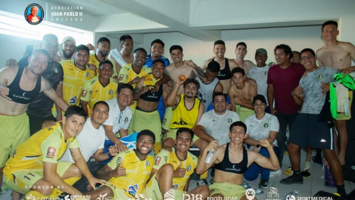 Juan Pablo II se salvó del descenso en la penúltima fecha, por la reducción de puntos de Ayacucho FC. (Foto: Juan Pablo II)