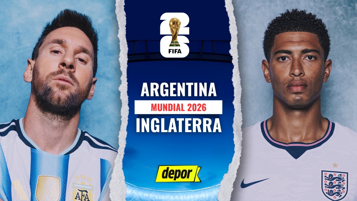 Argentina vs. Inglaterra se enfrentan por las semifinales del Mundial 2026, mira este partido y la transmisión en directo de La1 RTVE Play, DIRECTV, DSports, DGO, ESPN, Disney Plus, TyC Sports, TV Púbica, Mi Telefe, TV Azteca 7 y TUDN. (Diseño: Depor)