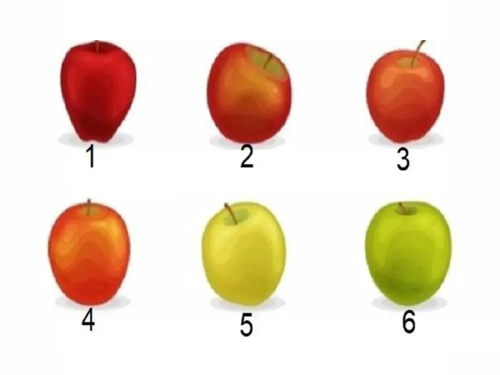 TEST VISUAL | Esta imagen te muestra muchas manzanas. Indica cuál quieres comer. (Foto: namastest.net)