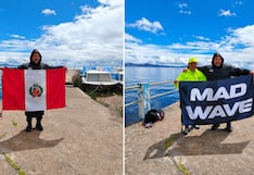 Peruano Gustavo Lores logra histórica travesía en el Titicaca y apunta al Récord Guinness