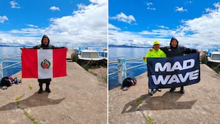 Peruano Gustavo Lores logra histórica travesía en el Titicaca y apunta al Récord Guinness