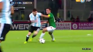 Lionel Messi sacó de quicio a los bolivianos llevándose a cinco de ellos