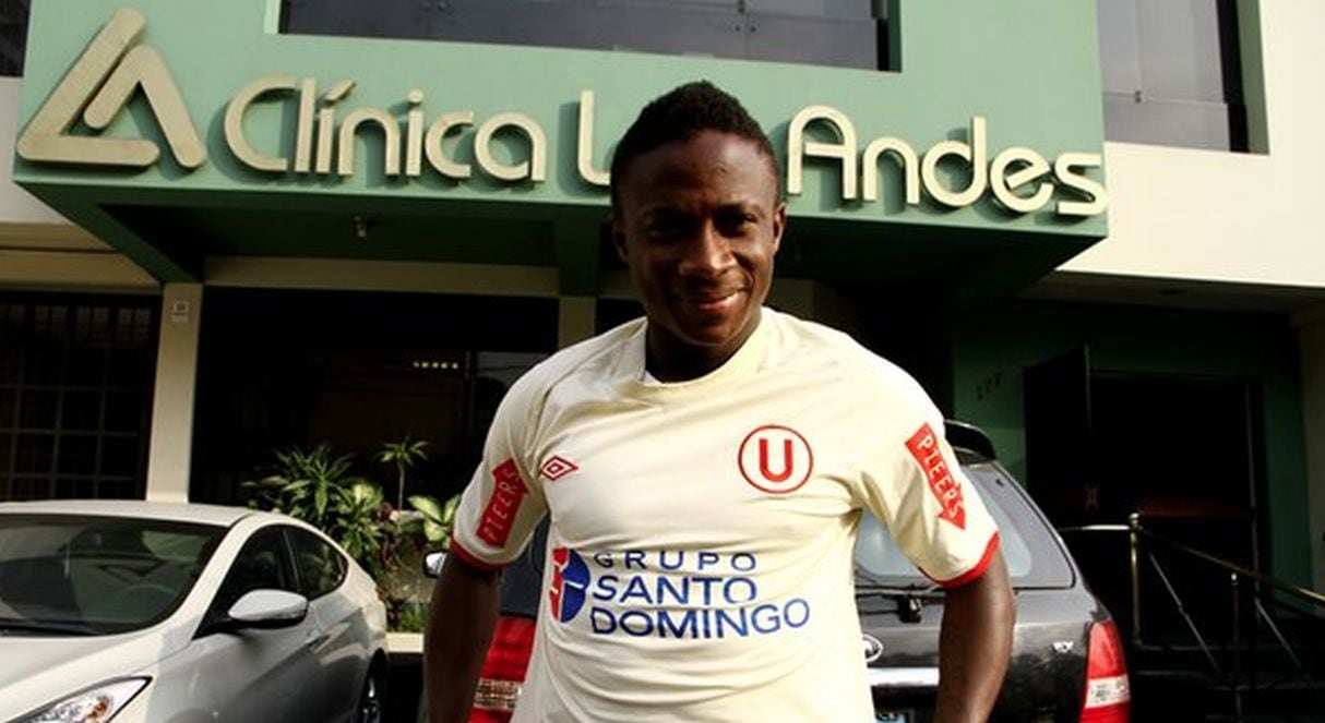 Tunde Enahoro llegó en 2012 a Universitario a pedido de Nolberto Solano. (Foto: Gabriel Casimiro)