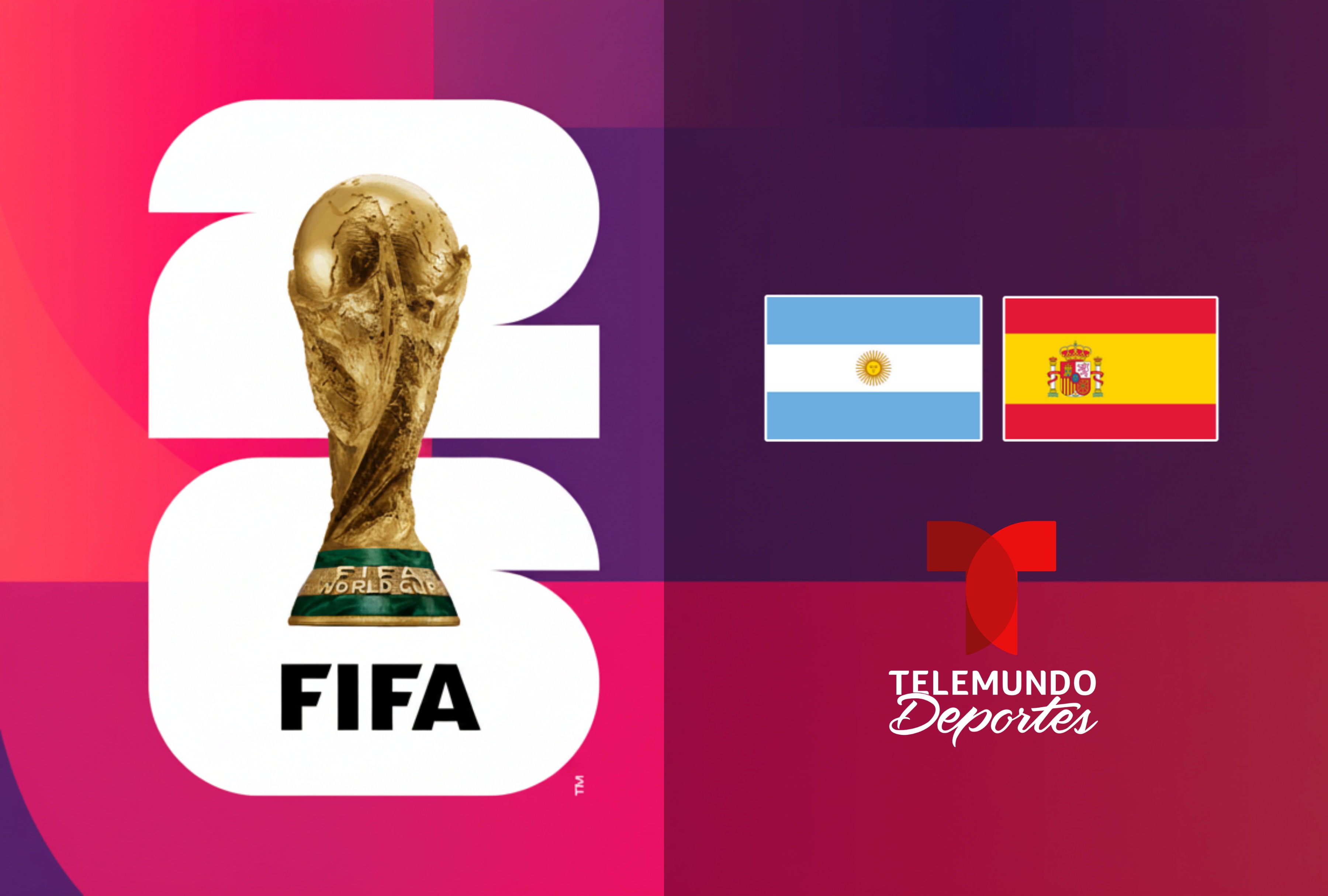 Cobertura en español de Telemundo Deportes para la final del Mundial 2026 entre Argentina y España. Sepa cómo ver la señal abierta de televisión y el streaming oficial en Estados Unidos. | Crédito: fifa.com / Composición Depor