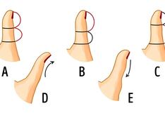 La forma de tu dedo pulgar según la imagen te hará saber qué tipo de persona eres