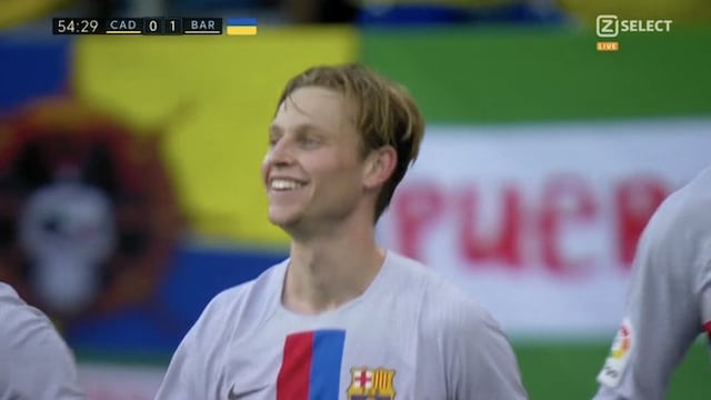 La encontró en el área: Frenkie de Jong anota el 1-0 de Barcelona vs. Cádiz por LaLiga [VIDEO]