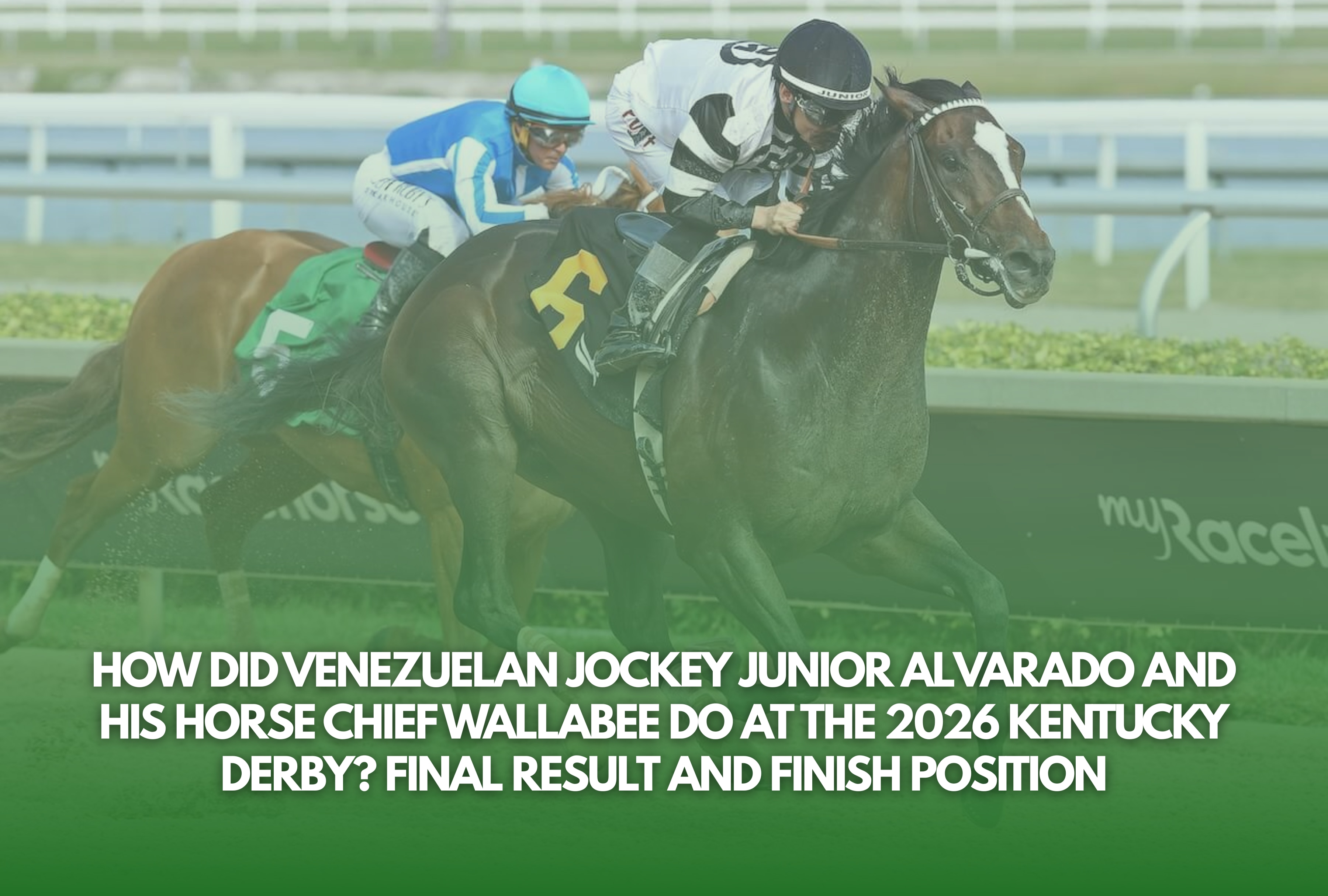 Venezuelan jockey Junior Alvarado competed at Churchill Downs with Chief Wallabee for the 2026 Kentucky Derby. We review the final result for Alvarado, a key figure for the Venezuelan community in the United States and a major talent in the professional equestrian world. | Photo by kentuckyderby.com / Depor