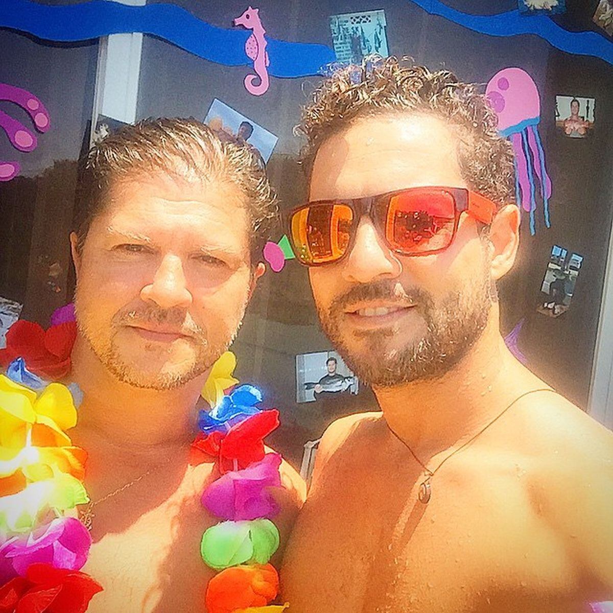 José María y David Bisbal en una foto que el cantante subió para felicitar a su hermano por su cumpleaños (Foto: David Bisbal / Instagram)