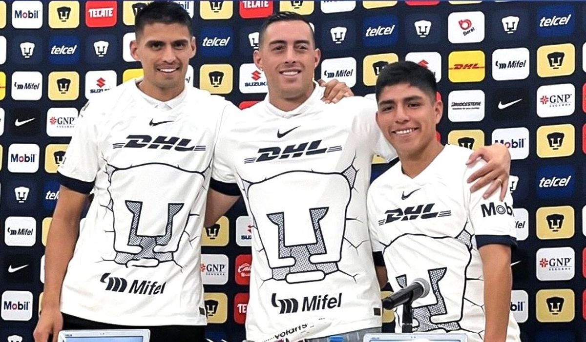 Piero Quispe fue presentado como nuevo fichaje de Pumas UNAM. (Foto: Twitter)