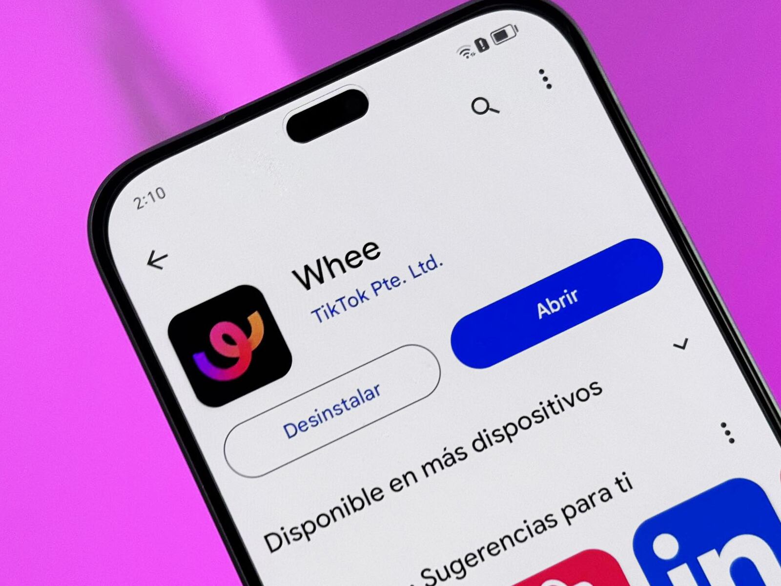 WHEE | Puedes descargar la app desde Google Play y iOS Store. (Foto: Depor - Rommel Yupanqui)
