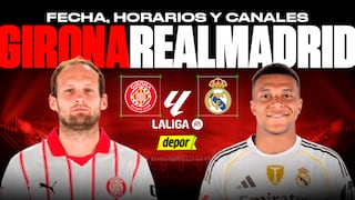 Real Madrid vs. Girona: transmisión oficial, canal de TV y horarios del partido de LaLiga online