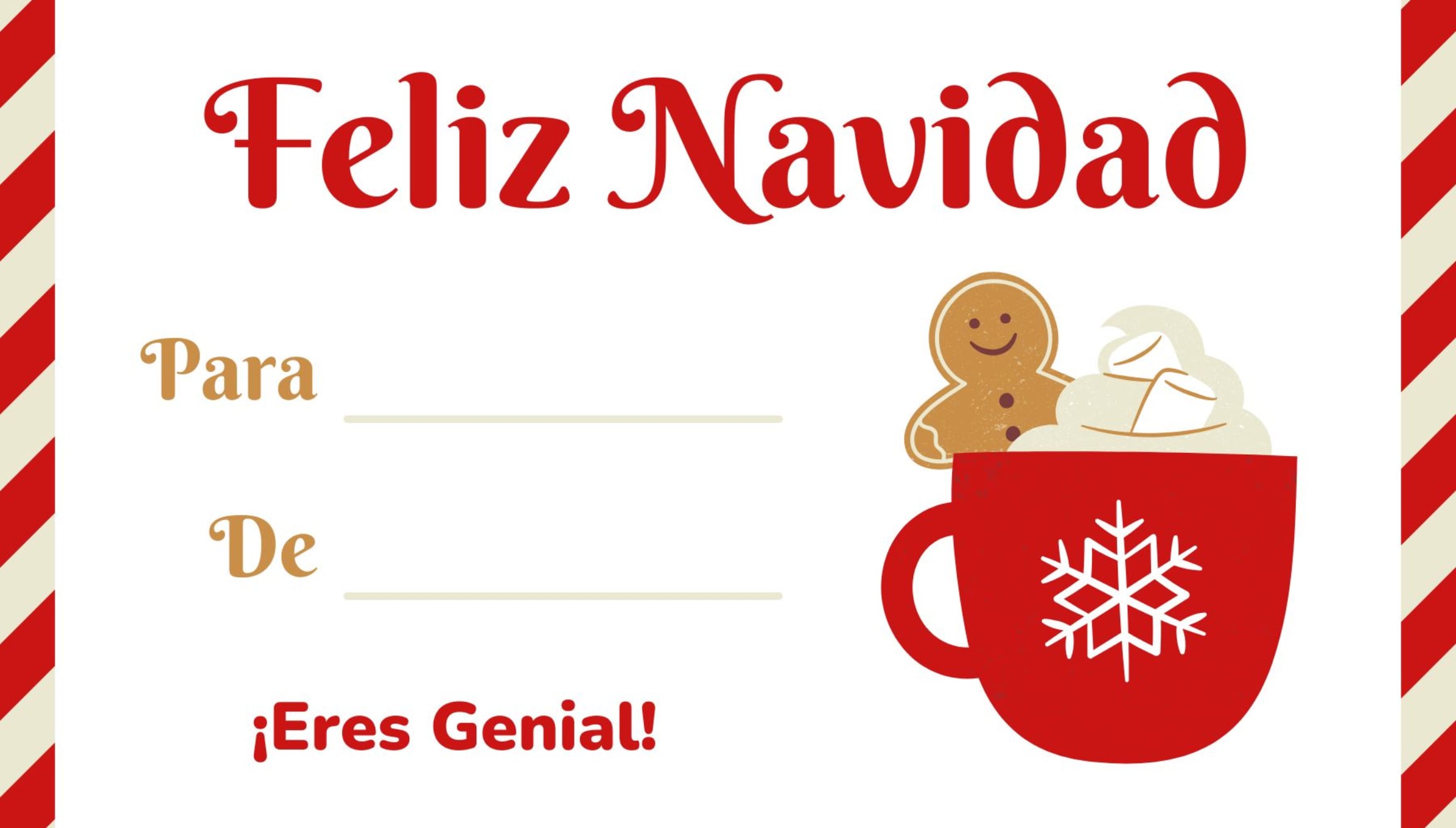¡Que el espíritu navideño llene tu vida de bendiciones y momentos inolvidables! (Foto: Canva.com)