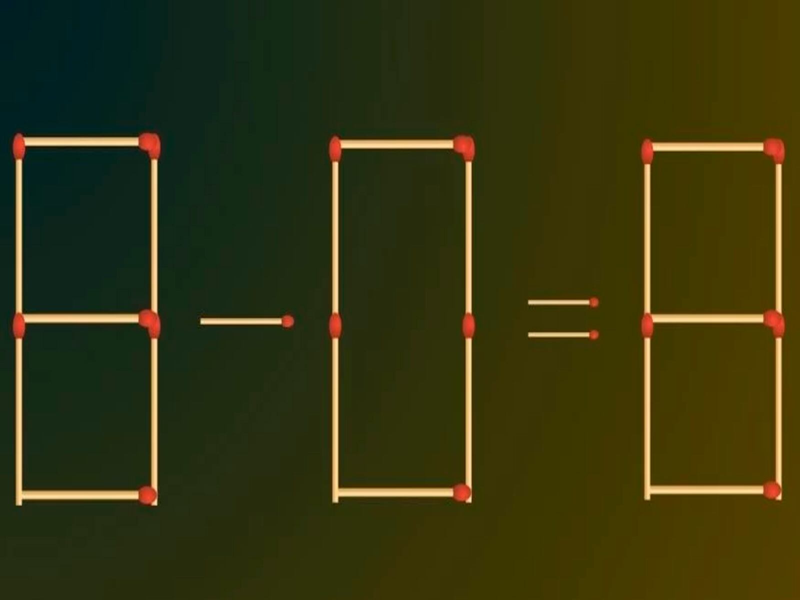 Así quedará la ecuación del reto matemático luego de realizar los dos movimientos. | Foto: fresherslive