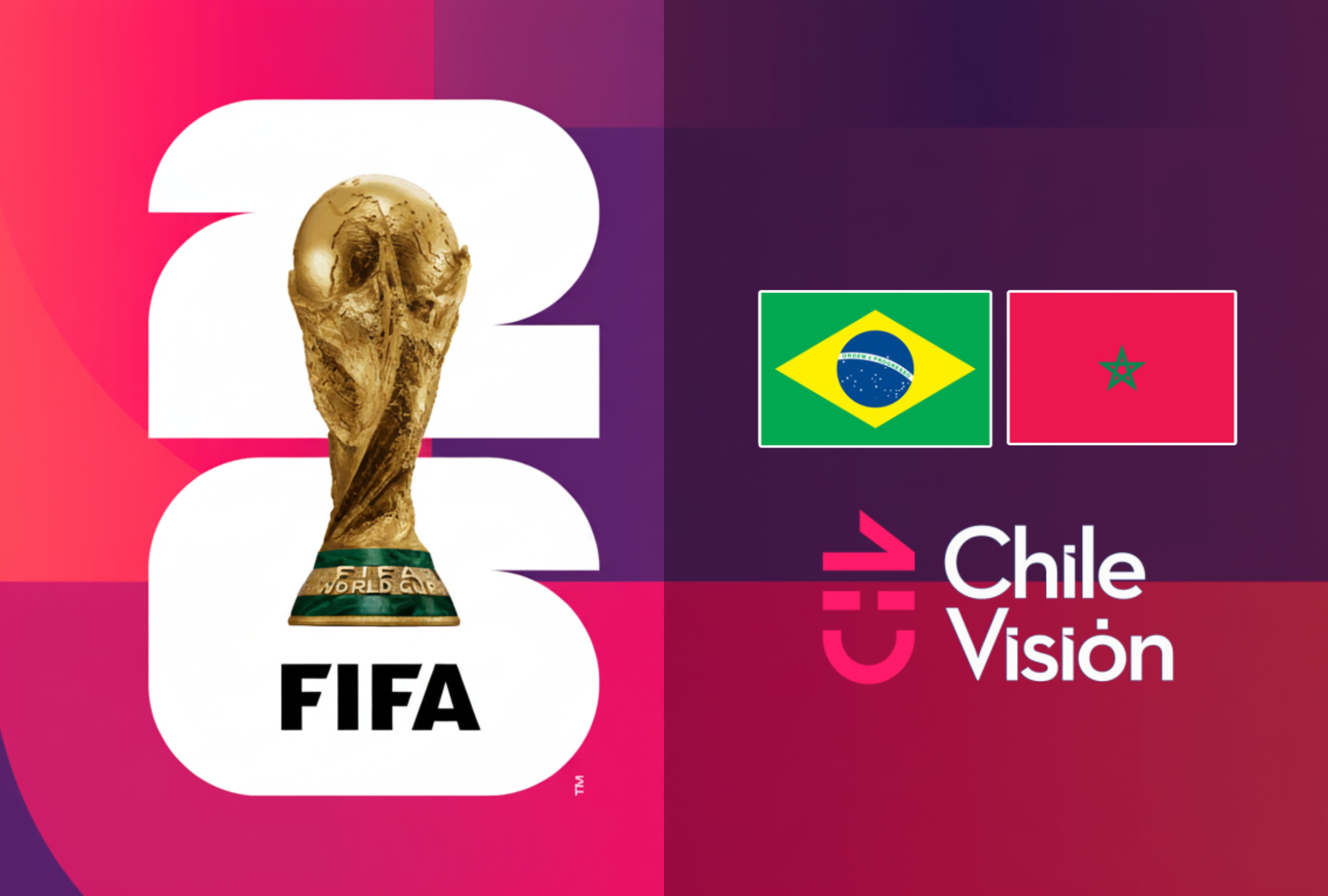 Dónde ver Brasil vs. Marruecos por Chilevisión en vivo y gratis para todo Chile. Sintonice la señal de TV abierta y fútbol online de CHV para no perderse ningún detalle de la Copa Mundial 2026 en directo ahora. | Crédito: fifa.com / Composición Depor