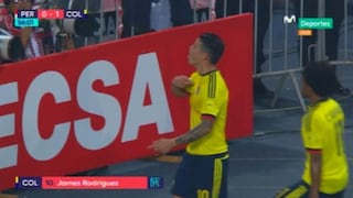 Perú vs. Colombia: descuido defensivo y gol de James Rodríguez (VIDEO)
