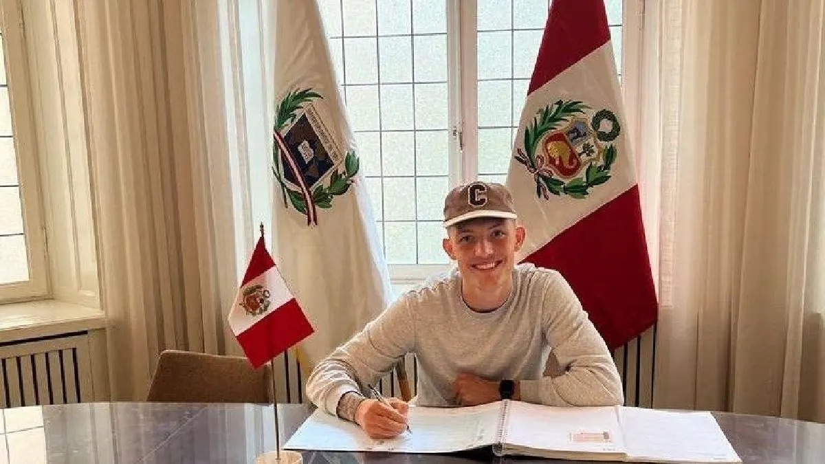 Oliver Sonne podría tener su DNI peruano muy pronto. (Foto: Embajada de Perú en Suecia)