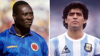 Admirado por el más grande: la anécdota del día que Maradona quiso tener la camiseta de Freddy Rincón