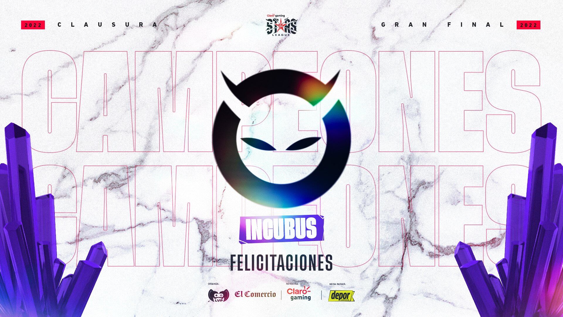 Incubus salió campeón de la temporada en Claro Gaming Stars League. (Foto: LVP)