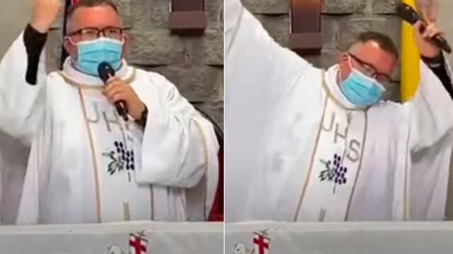 “Si te descuidas, te hago el funeral”: Sacerdote crea nueva versión de “Sopa de caracol” y le canta a los covidiotas