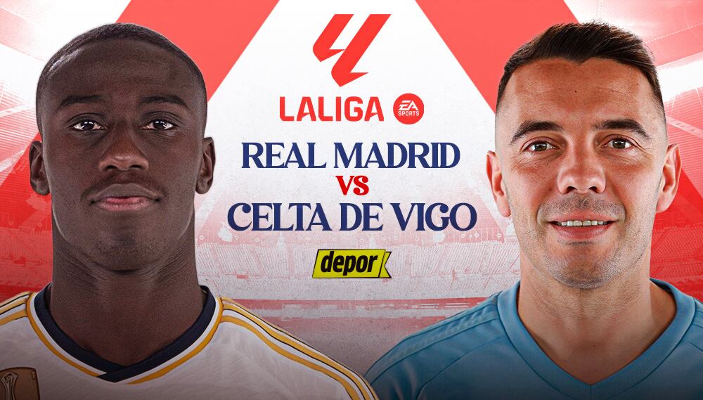 Real Madrid enfrenta a Celta de Vigo este domingo por LaLiga de España. (Diseño: Depor)