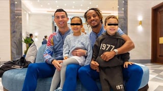 Papá de Carrillo compartió foto con el ‘9’ portugués: “Mi hijo, mis nietos y un chico llamado Cristiano Ronaldo”