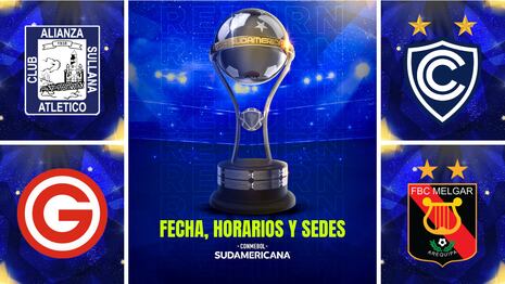 Alianza Atlético vs. Garcilaso y Cienciano vs. Melgar: fecha, horarios y sedes confirmadas por Sudamericana