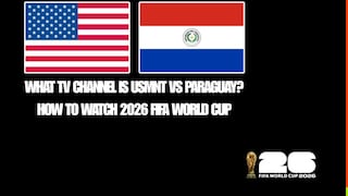 What TV channel is USMNT vs Paraguay? How to watch 2026 FIFA World Cup