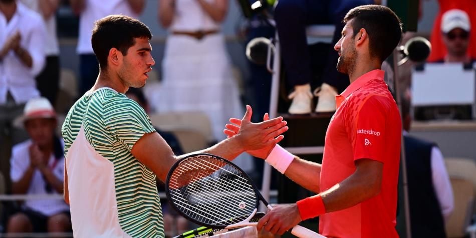 Alcaraz y Djokovic, nuevamente en una final. (Foto: AFP)