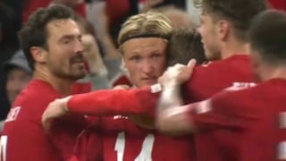 ¡Sorpresa! Dolberg y Skov Olsen anotaron para el 2-0 de Dinamarca vs. Francia