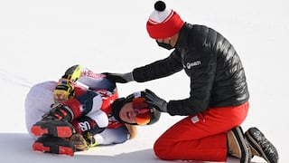 Imágenes pueden dañar la susceptibilidad: esquiadora se fracturó la pierna tras fuerte accidente [VIDEO]